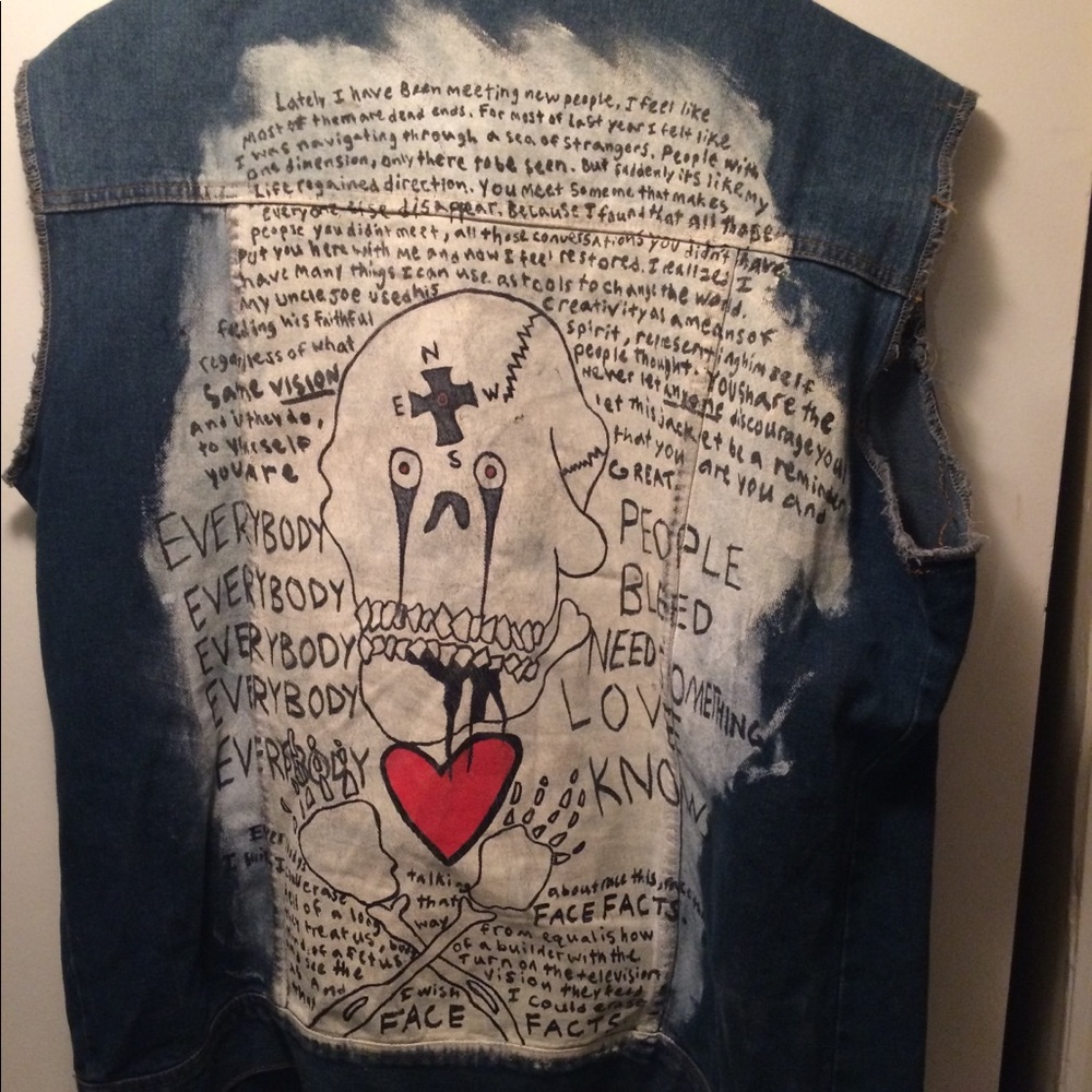 Custom jeans vest